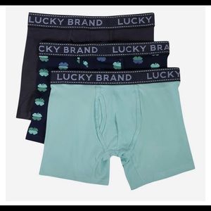 Lucky Brand Men's 3 Pack Boxer Briefs w/ fly